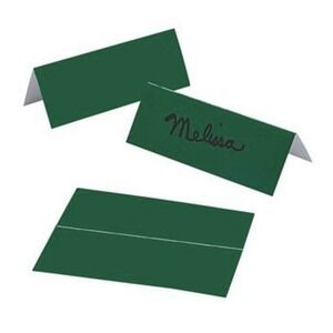 24‎ GREEN Place Cards Regular Size Card stock All Occasion Wedding Birthday